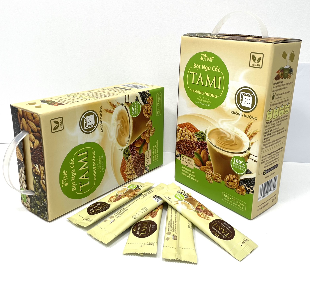 Bột ngũ cốc Tami không đường 900g